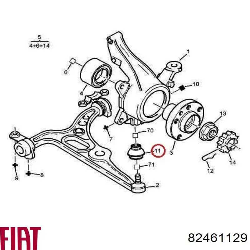  Rotula De Suspension para Fiat Ulysse 220