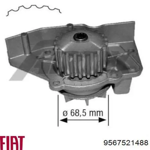 9567521488 Fiat/Alfa/Lancia bomba de agua