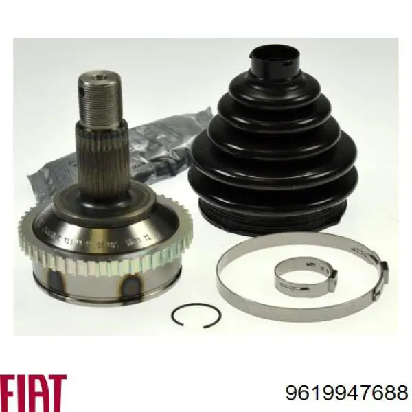 9619947688 Fiat/Alfa/Lancia árbol de transmisión delantero derecho