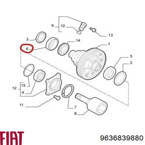  Corona dentada de velocímetro para Fiat Ducato 2 