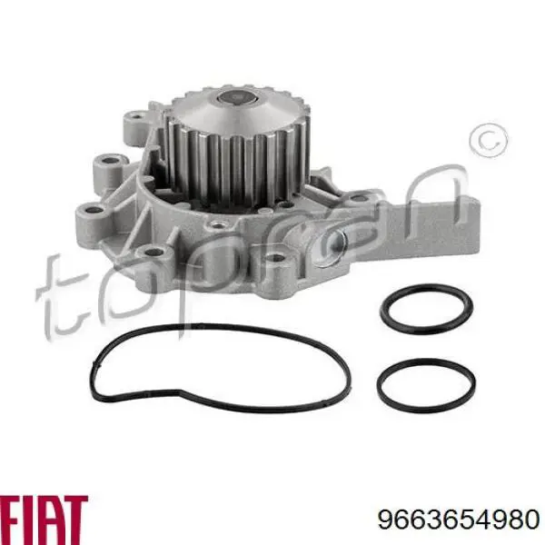 9663654980 Fiat/Alfa/Lancia bomba de agua