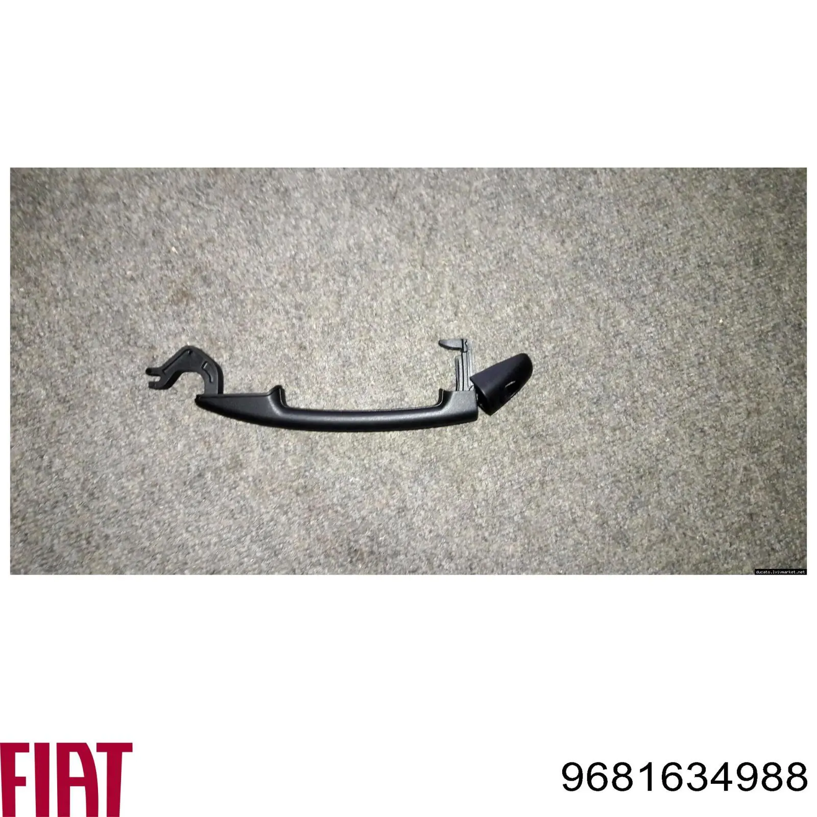 9681634988 Fiat/Alfa/Lancia manecilla de puerta corrediza exterior derecha