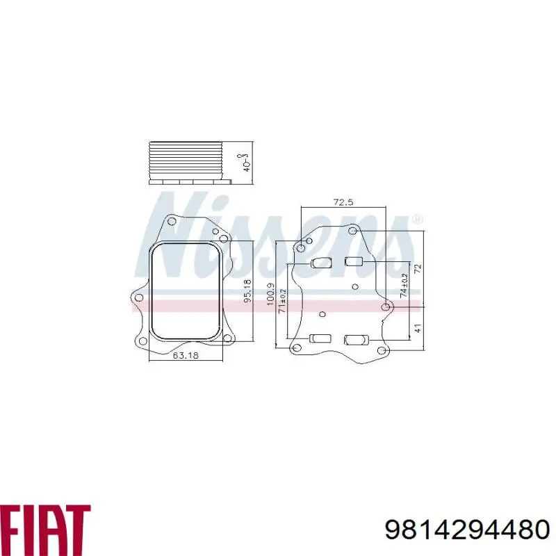  Radiador de aceite para Peugeot 508 2 