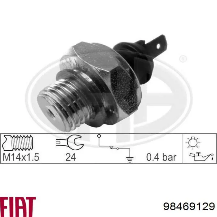 98469129 Fiat/Alfa/Lancia indicador, presión del aceite