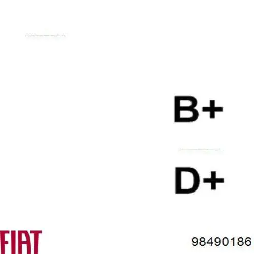 98490186 Fiat/Alfa/Lancia alternador
