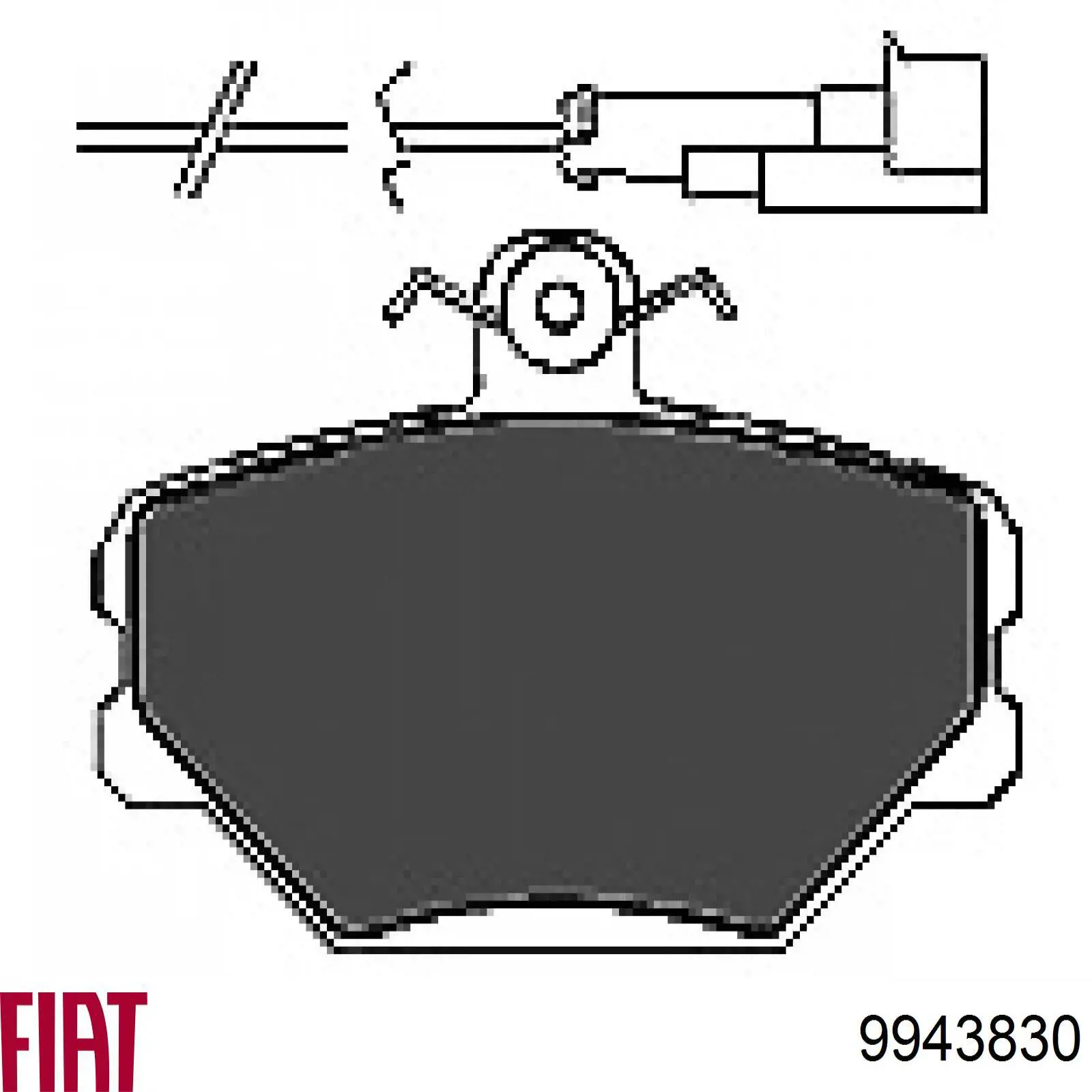 9943830 Fiat/Alfa/Lancia pastillas de freno delanteras