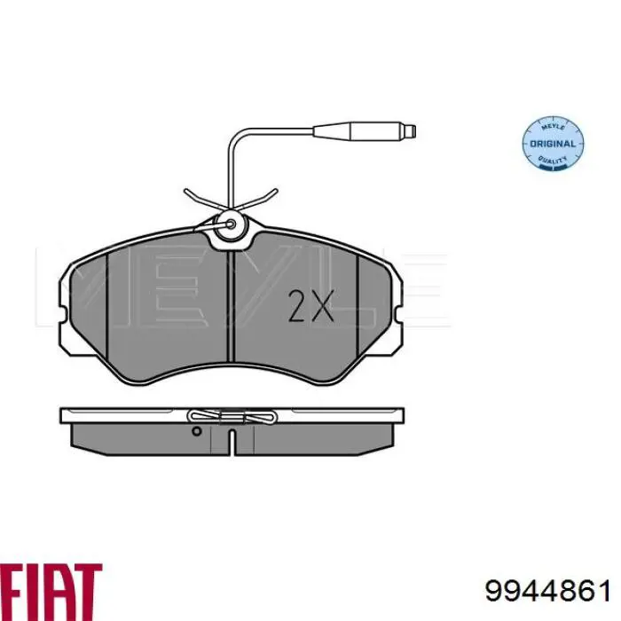 9944861 Fiat/Alfa/Lancia pastillas de freno delanteras