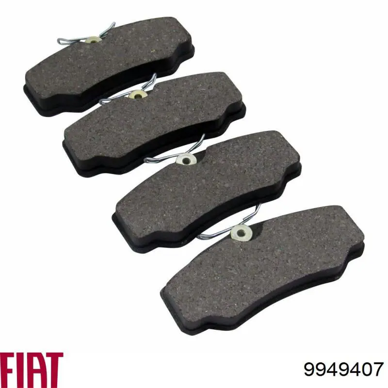 9949407 Fiat/Alfa/Lancia pastillas de freno traseras