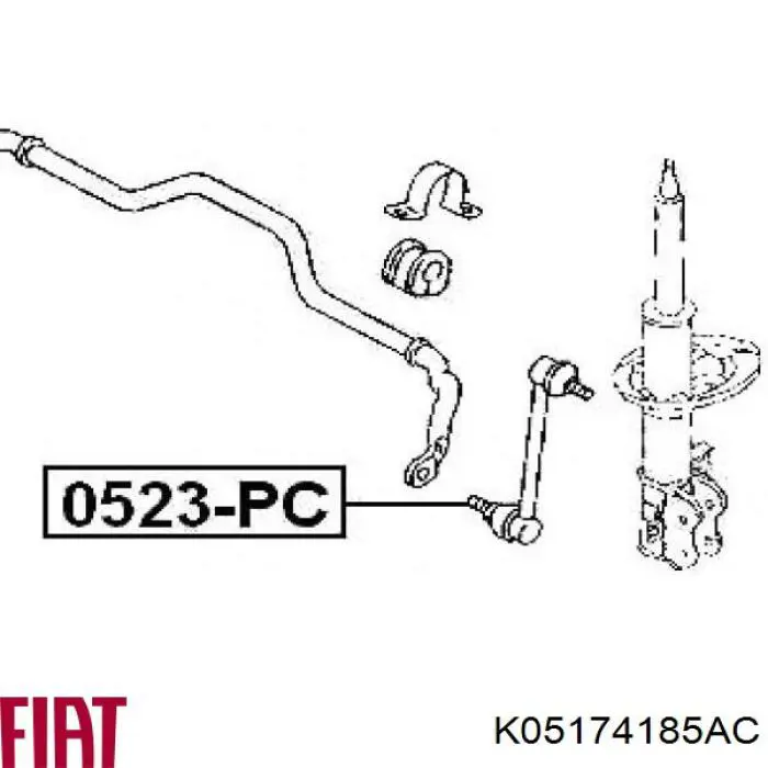 K05174185AC Fiat/Alfa/Lancia soporte de barra estabilizadora delantera