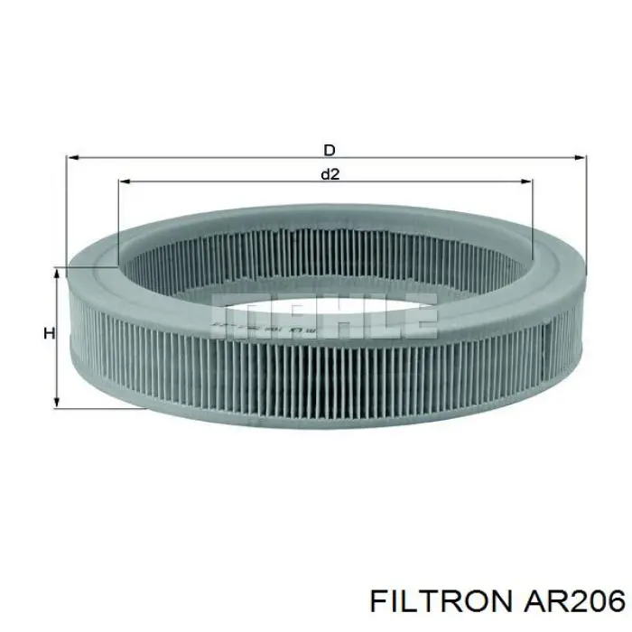 AR206 Filtron filtro de aire