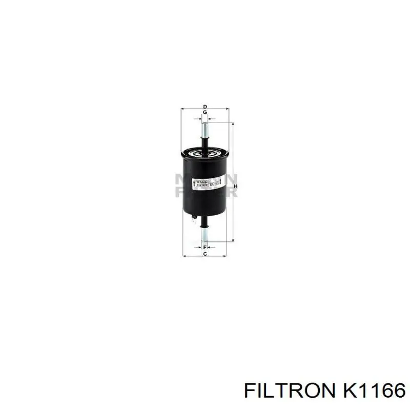 K1166 Filtron filtro de habitáculo