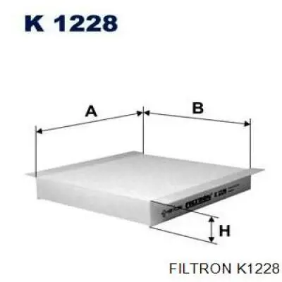 K1228 Filtron filtro de habitáculo