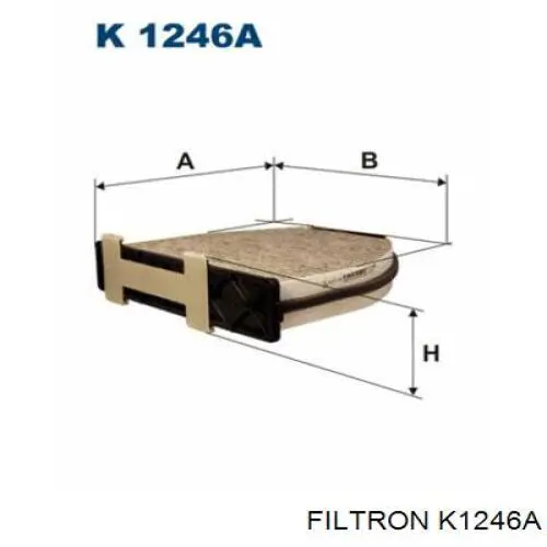 K1246A Filtron filtro de habitáculo