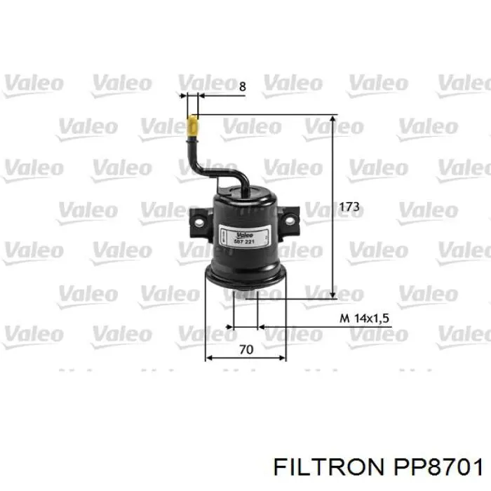 PP8701 Filtron filtro combustible