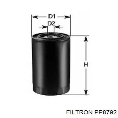 PP8792 Filtron filtro combustible