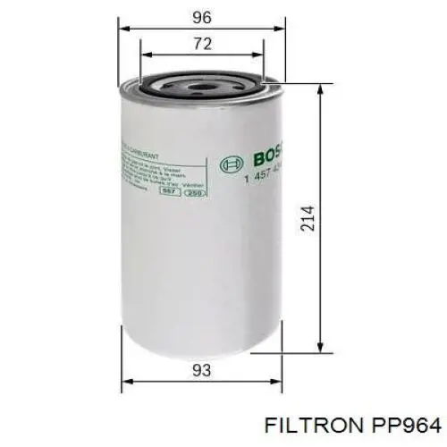 PP964 Filtron filtro combustible