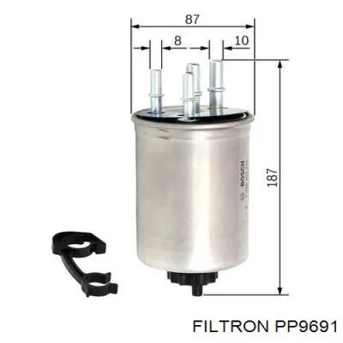 PP9691 Filtron filtro combustible