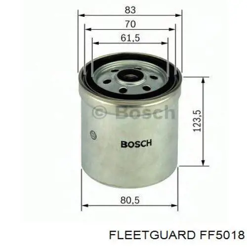 FF5018 Fleetguard filtro combustible