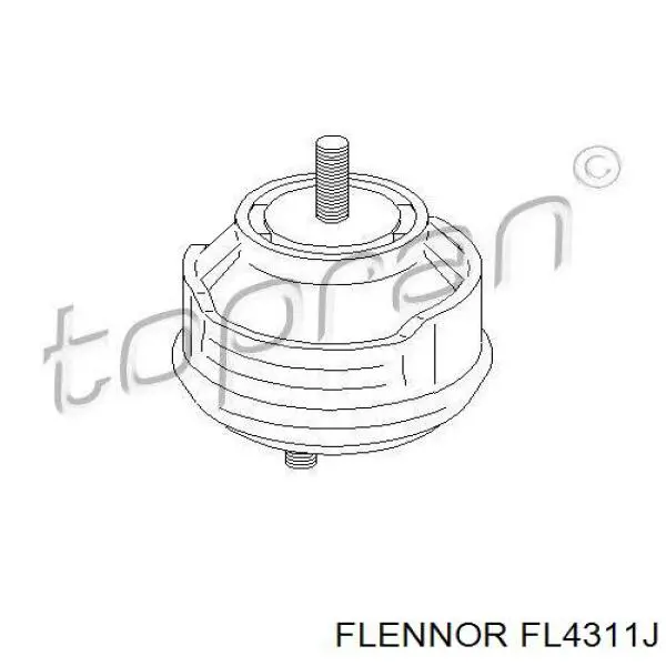 FL4311J Flennor soporte de motor derecho