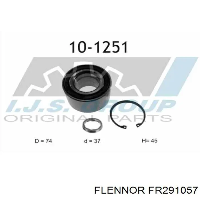 FR291057 Flennor cojinete de rueda trasero