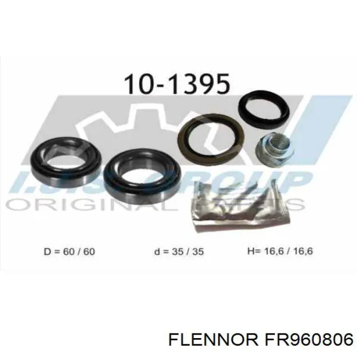 FR960806 Flennor cojinete de rueda delantero