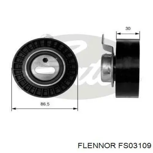 FS03109 Flennor rodillo, cadena de distribución