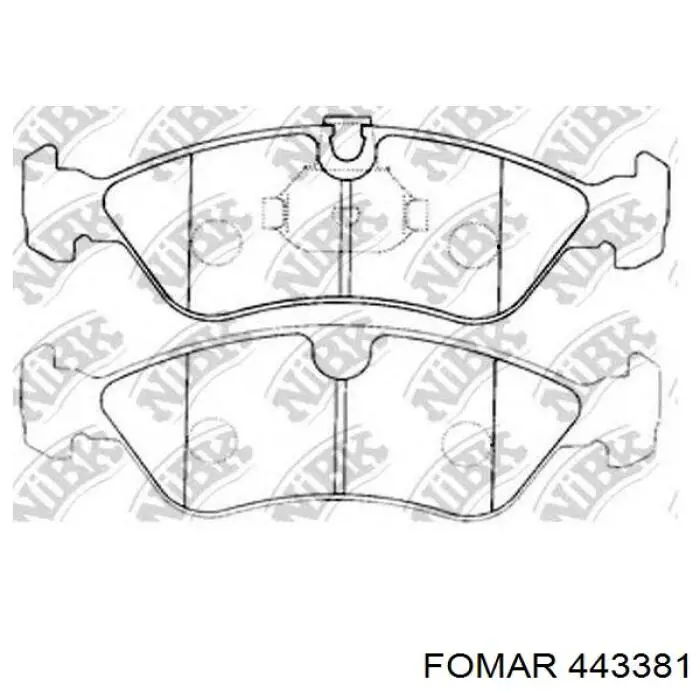 443381 Fomar Roulunds pastillas de freno delanteras