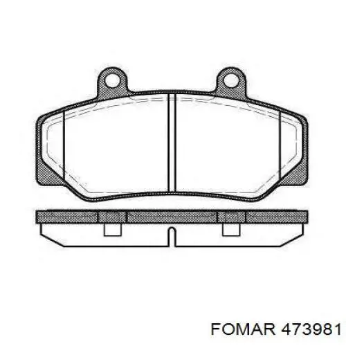  Pastillas de freno delanteras para Volvo 760 704, 764