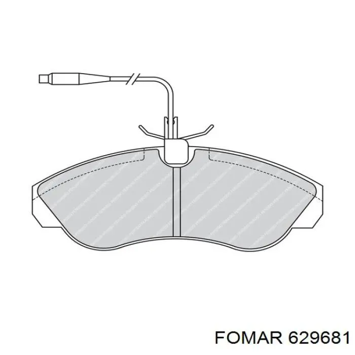 D150E Dafmi pastillas de freno delanteras