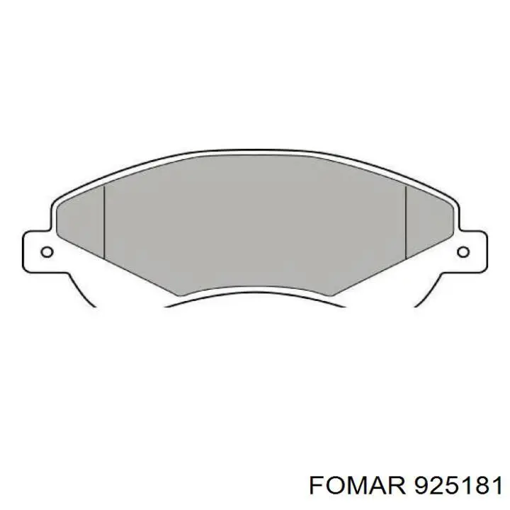 925181 Fomar Roulunds pastillas de freno delanteras