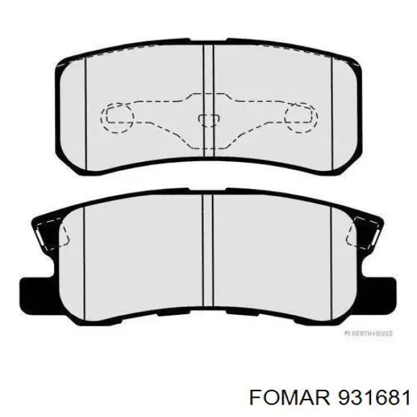  Pastillas de freno traseras para Citroen C-Crosser EP