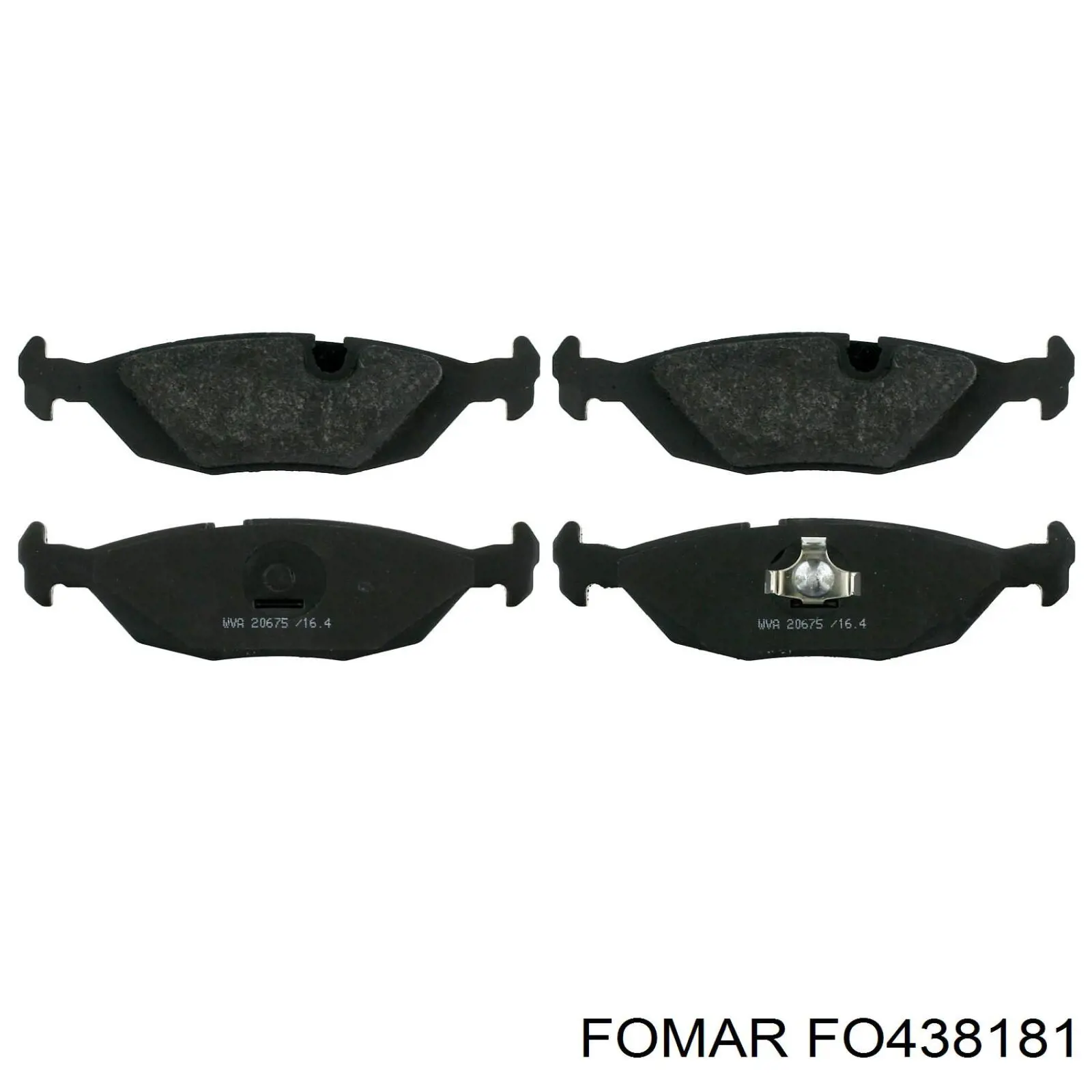 FO 438181 Fomar Roulunds pastillas de freno traseras