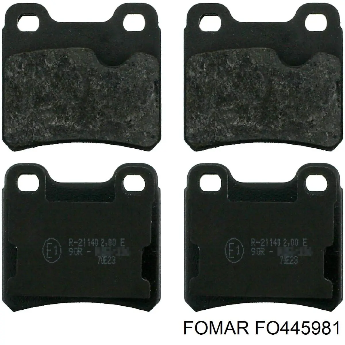 FO 445981 Fomar Roulunds pastillas de freno traseras