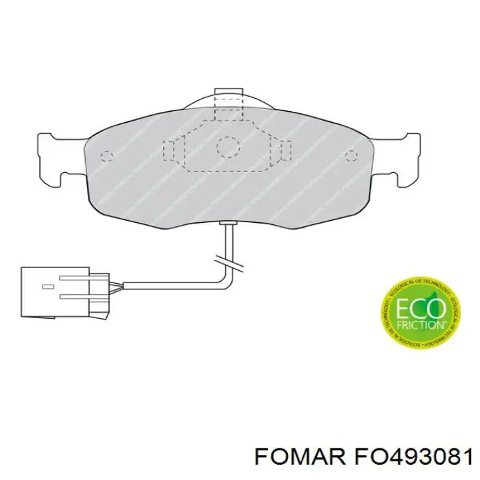 97BX2K021AC Ford pastillas de freno delanteras