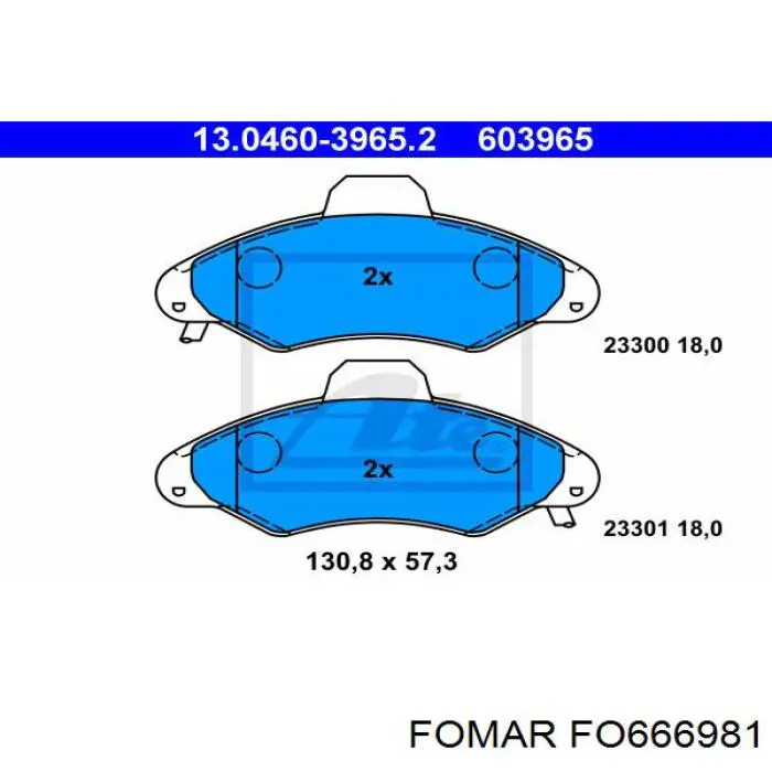 92AX2K021AA Ford pastillas de freno delanteras