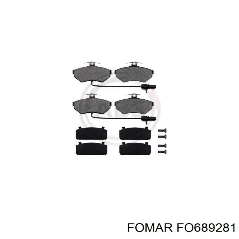 FO 689281 Fomar Roulunds pastillas de freno delanteras