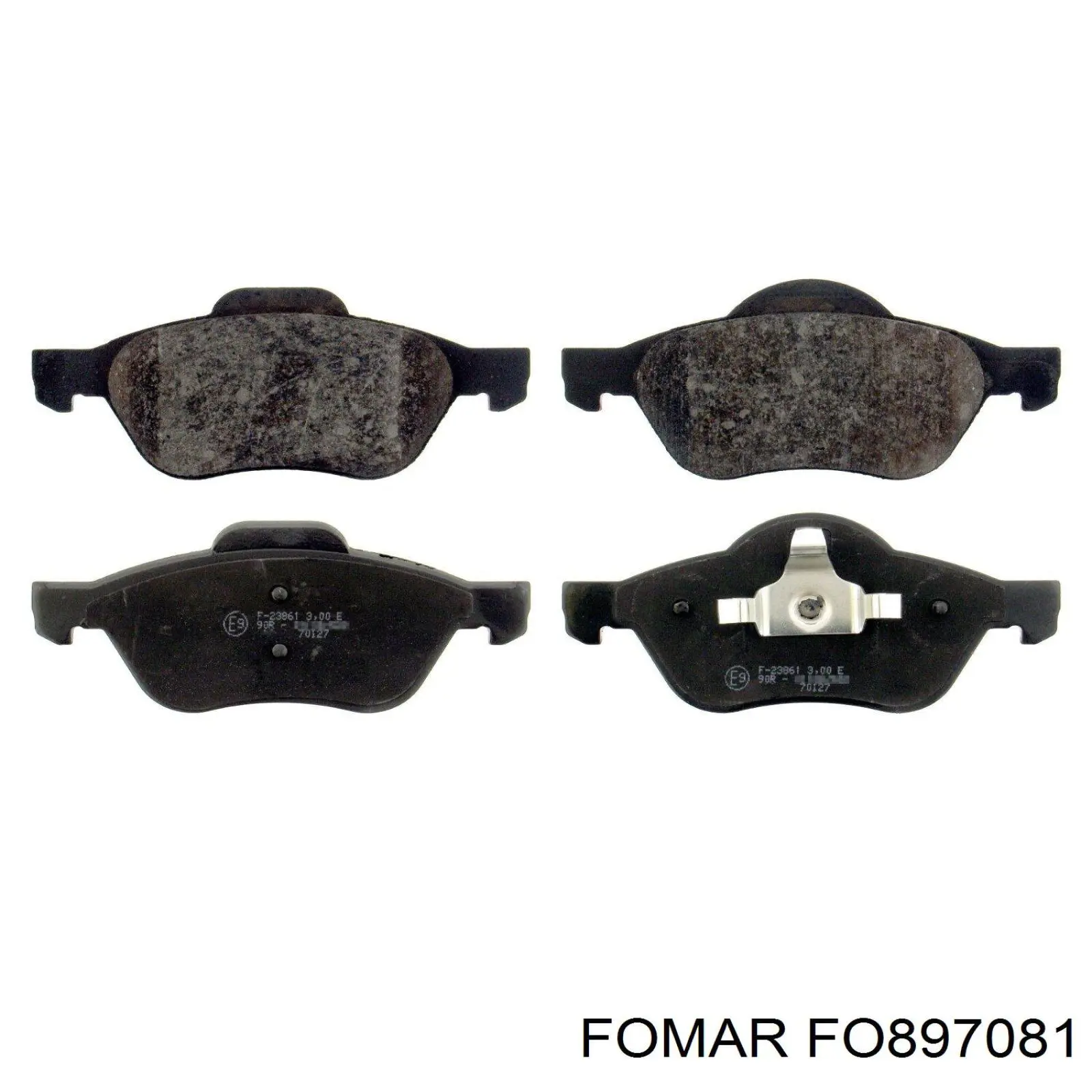 FO 897081 Fomar Roulunds pastillas de freno delanteras