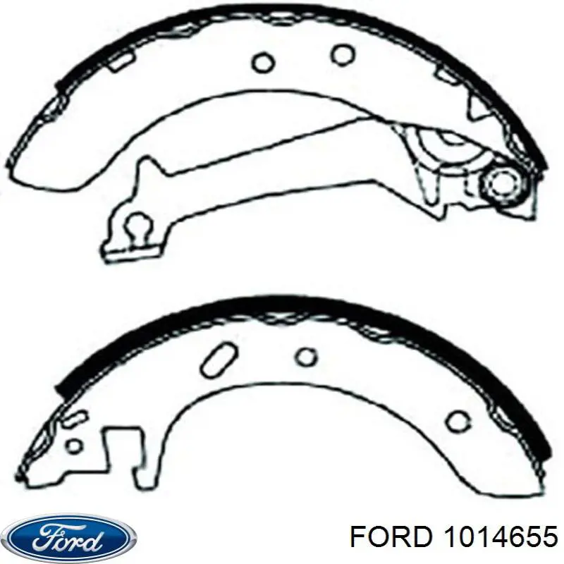 1014655 Ford zapatas de frenos de tambor traseras