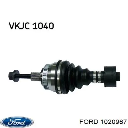 1020967 Ford árbol de transmisión delantero izquierdo