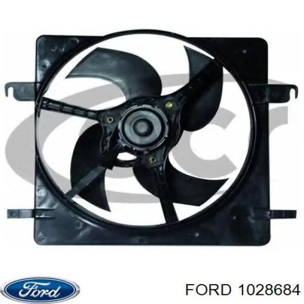 1028684 Ford difusor de radiador, ventilador de refrigeración, condensador del aire acondicionado, completo con motor y rodete