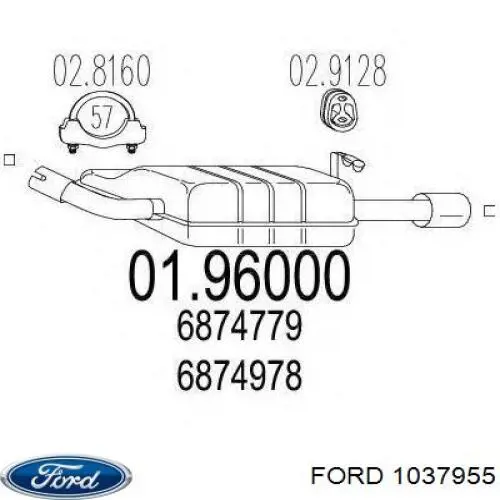 1037955 Ford relé, piloto intermitente