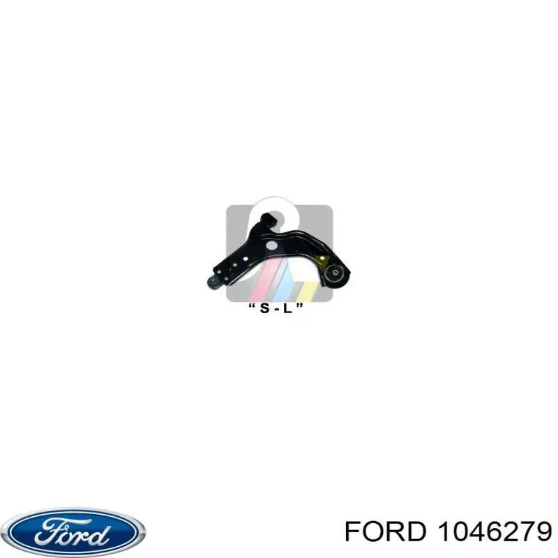 1046279 Ford barra oscilante, suspensión de ruedas delantera, inferior izquierda