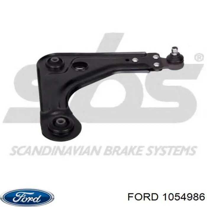 6705519 Ford barra oscilante, suspensión de ruedas delantera, inferior derecha