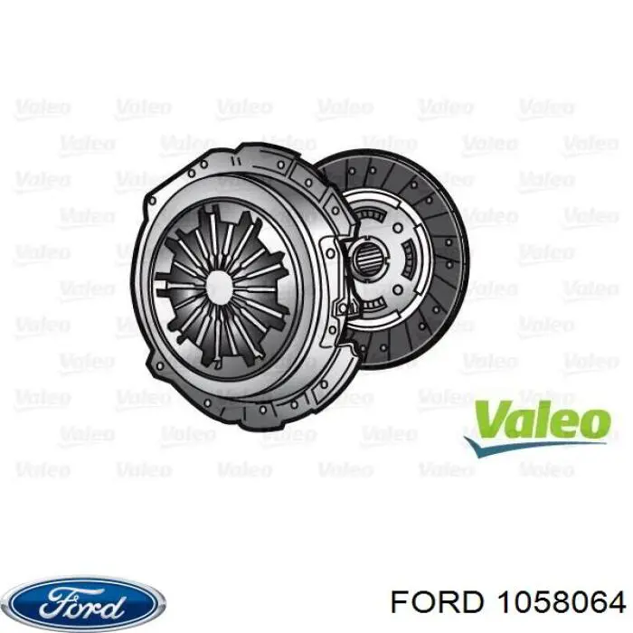 1058064 Ford kit de embrague (3 partes)