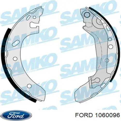 1060096 Ford zapatas de frenos de tambor traseras