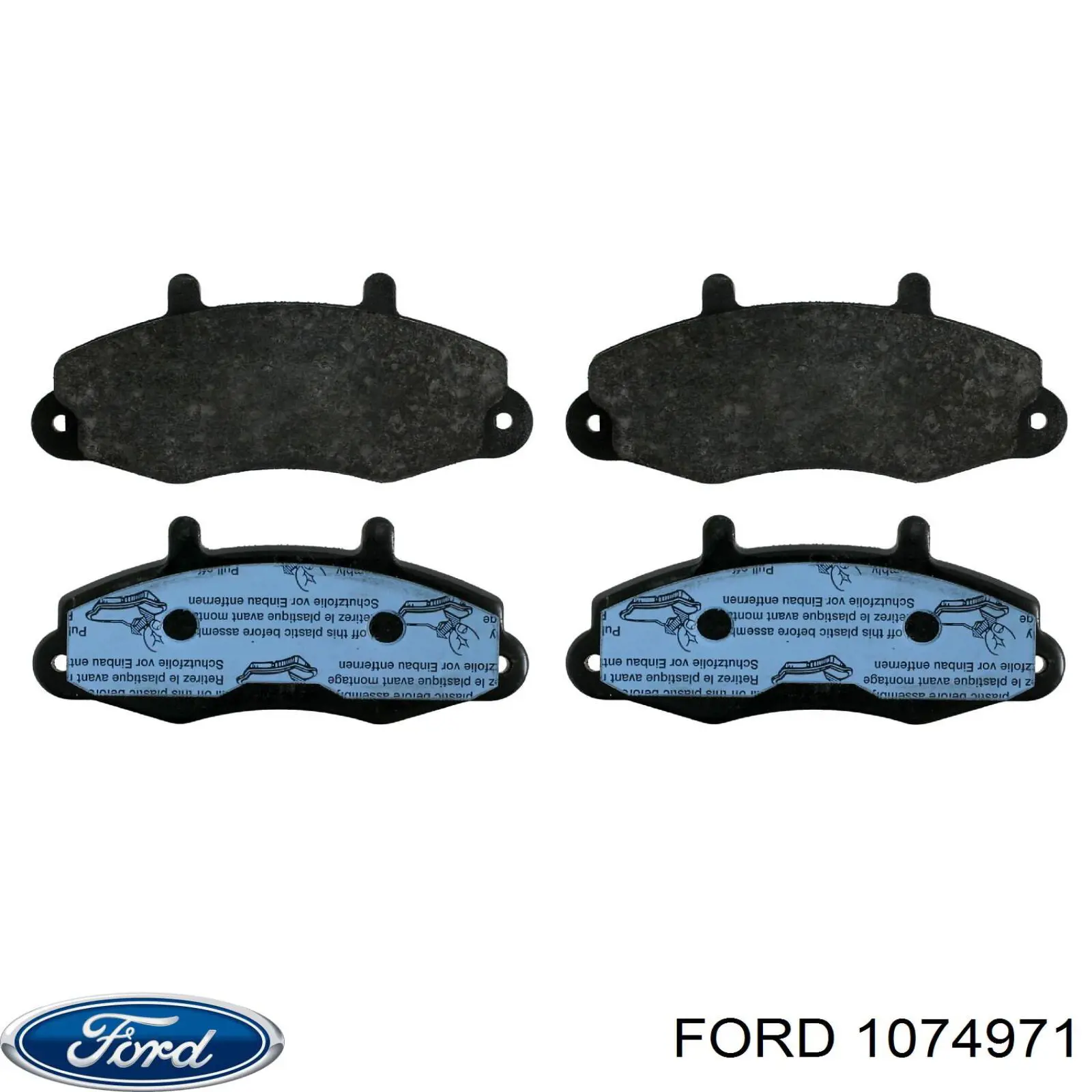 1074971 Ford pastillas de freno delanteras