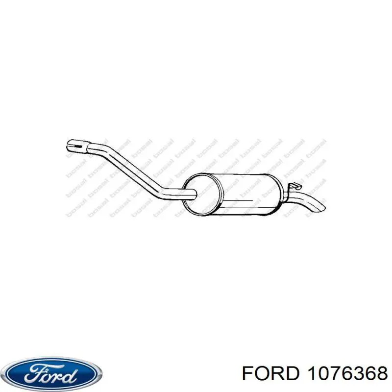 1076368 Ford silenciador posterior