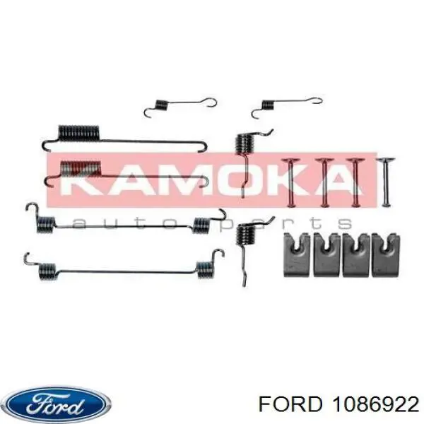 1006005 Ford kit de montaje, zapatas de freno traseras