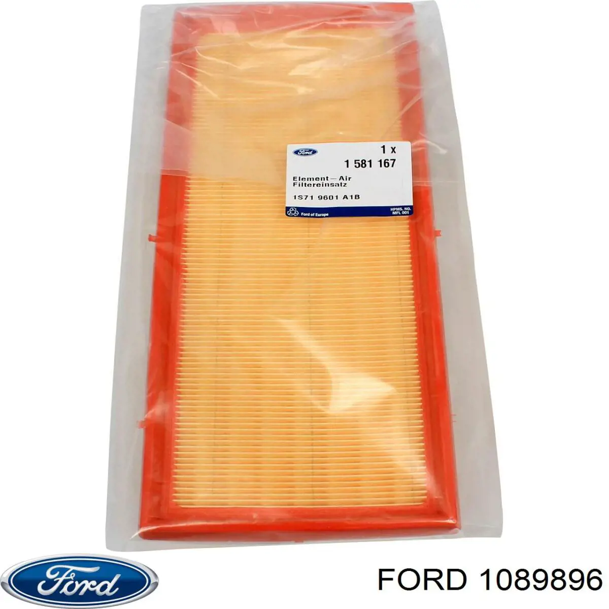 1089896 Ford filtro de aire