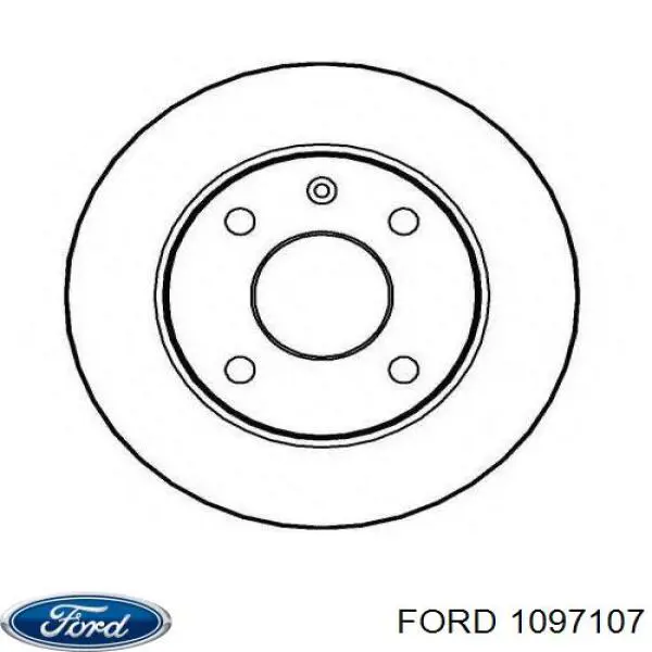 1097107 Ford freno de disco delantero